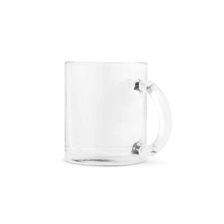 CARMO. Caneca de vidro para sublimação 350 mL