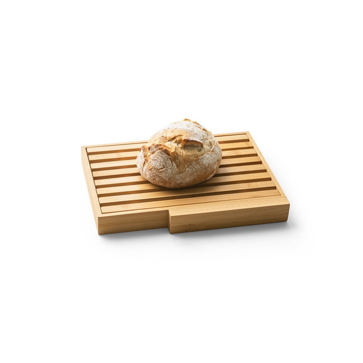 PASSARD. Tábua para pão em bambu com faca em aço inoxidável