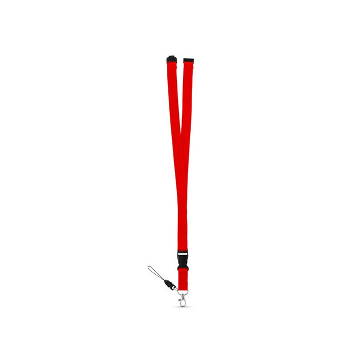 MURRAY. Lanyard em poliéster com mosquetão em metal