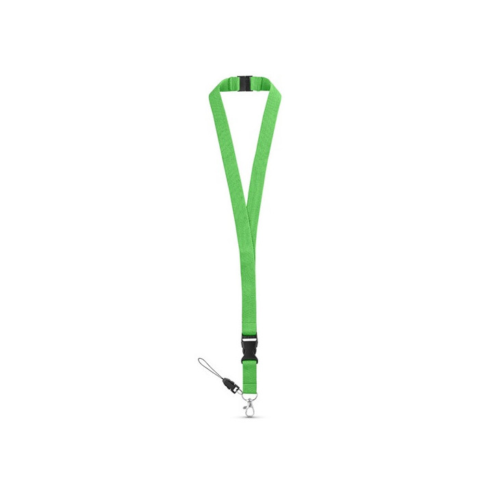 MURRAY. Lanyard em poliéster com mosquetão em metal