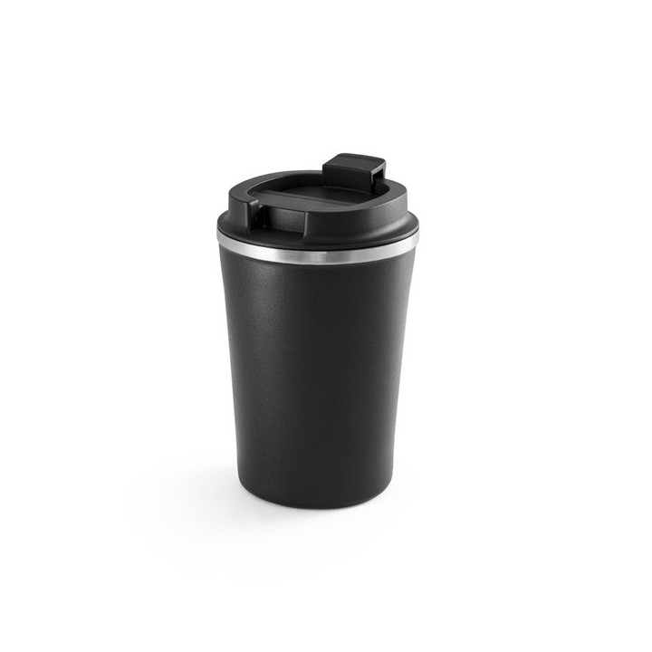 PHELPS. Copo de viagem em aço inoxidável e PP 470 mL