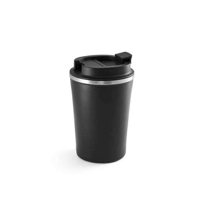 PHELPS. Copo de viagem em aço inoxidável e PP 470 mL