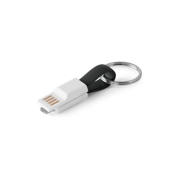 RIEMANN. Cabo USB com conetor 2 em 1 em ABS e PVC