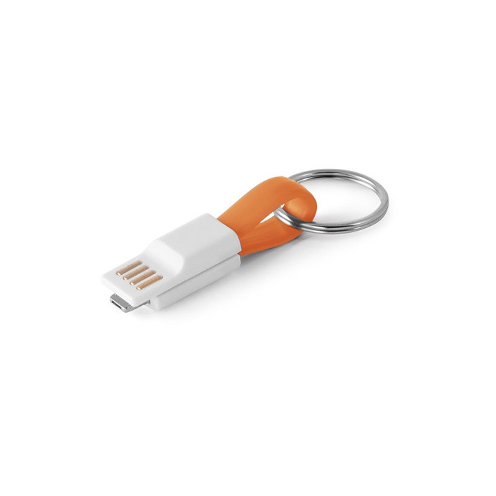 RIEMANN. Cabo USB com conetor 2 em 1 em ABS e PVC