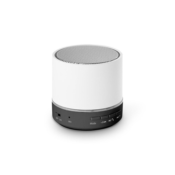 RE-PEREY. Coluna de som portátil de 3W com 4h30m de autonomia em ABS reciclado (100% rABS)