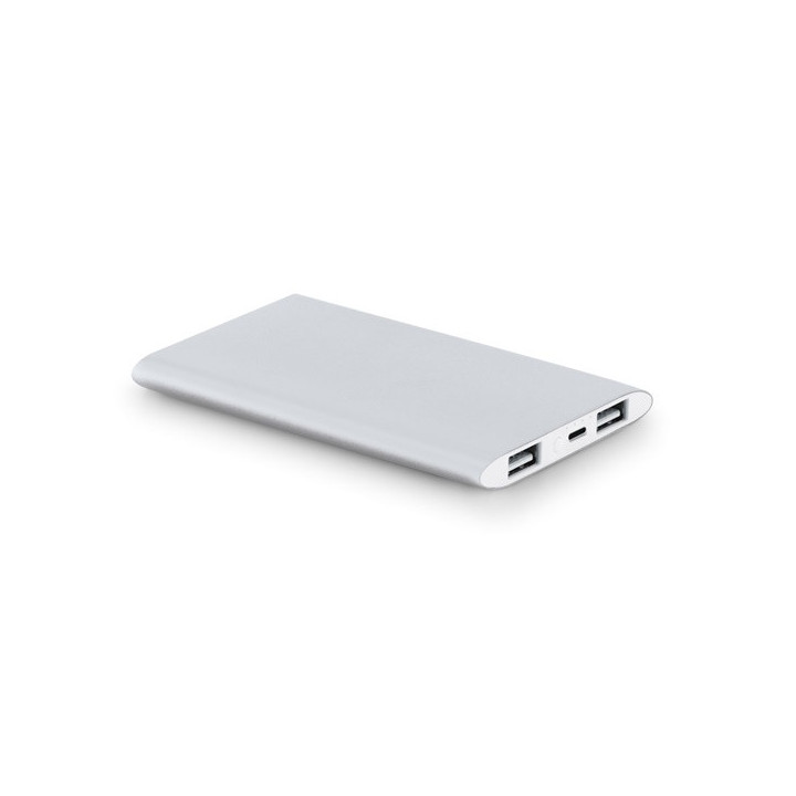 NOBEL. Power bank 7'200 mAh em alumínio reciclado (100% rAL)