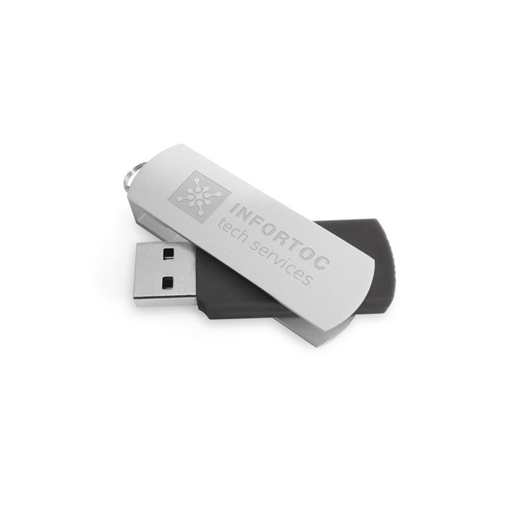 BOYLE 8GB. Pen Drive USB com 8GB com clipe em metal