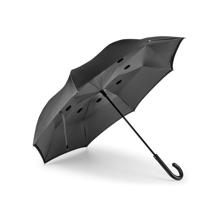 ANGELA. Guarda-chuva reversível em pongee 190T