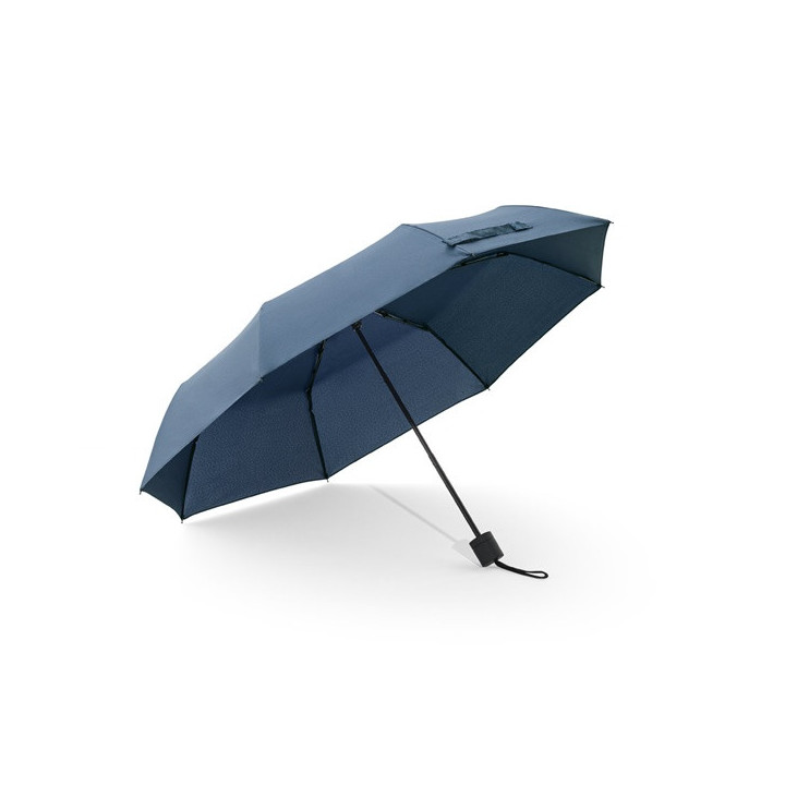 AIDEN. Guarda-chuva de 21" em poliéster reciclado (100% rPET) pongee 190T, dobrável em 3 secções