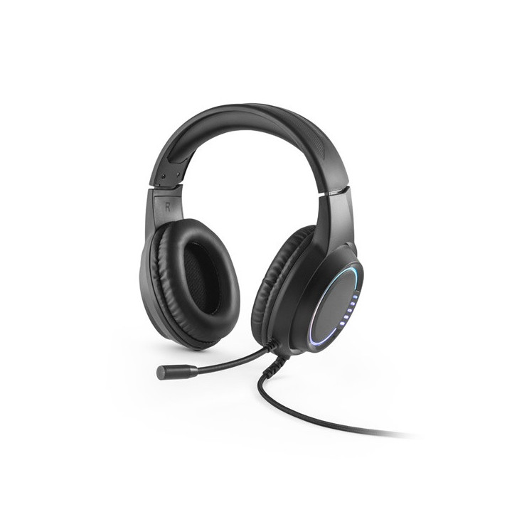 Thorne Headset RGB. Auscultadores gaming com cabo 2m, microfone e luzes LED RGB em ABS
