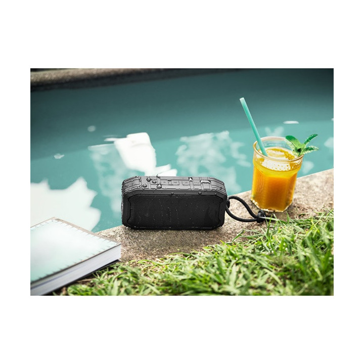 SHEERAN. Coluna de som portátil de 10W com IPX7 e 9h de autonomia em 100% rABS