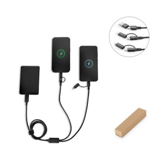 BERTOZZI. Cabo USB super rápido 6 em 1 em alumínio e PET reciclado