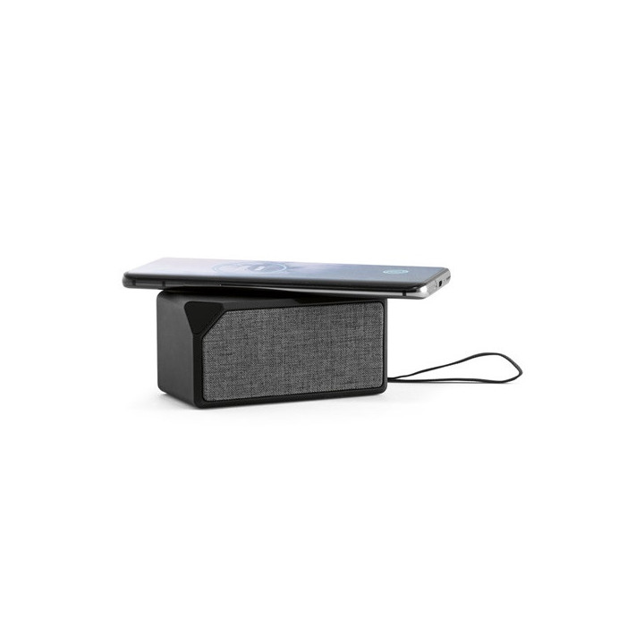 GRUBBS. Coluna de som portátil em ABS com carregamento wireless