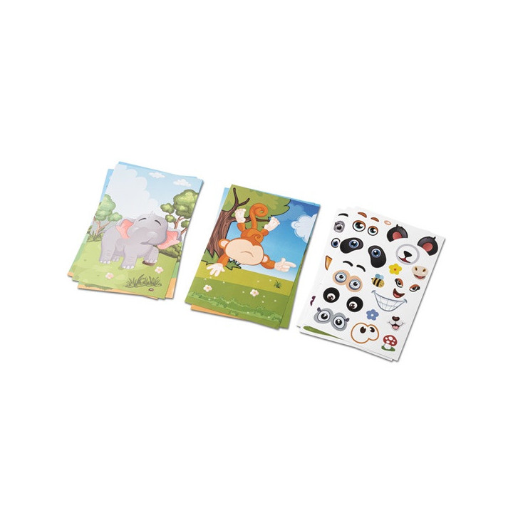 MADAGASCAR. Jogo de autocolantes composto por seis folhas