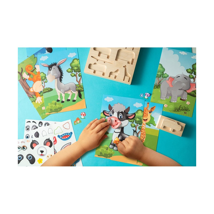 MADAGASCAR. Jogo de autocolantes composto por seis folhas