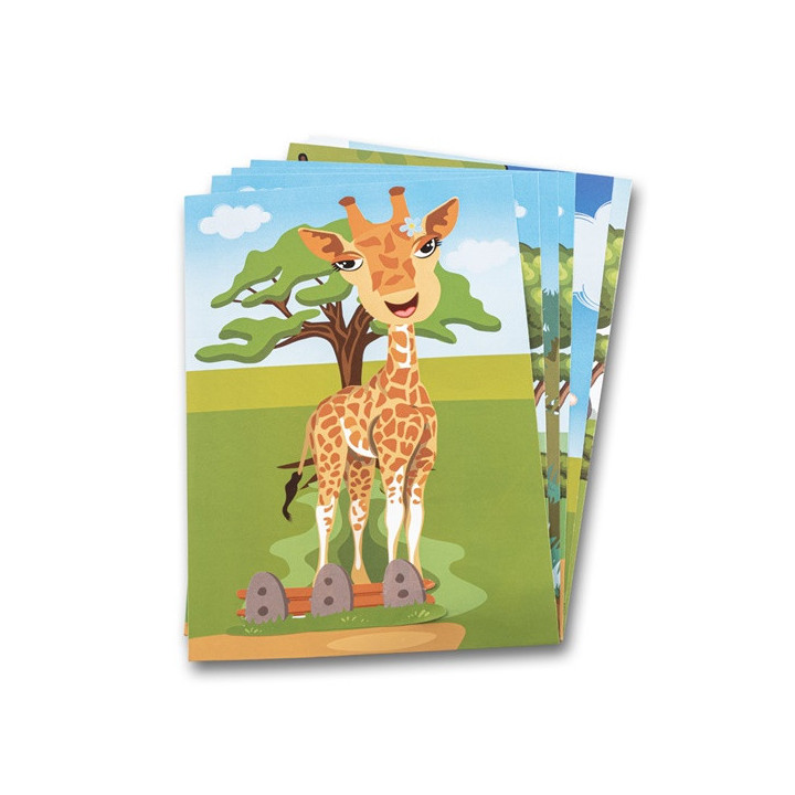 MADAGASCAR. Jogo de autocolantes composto por seis folhas