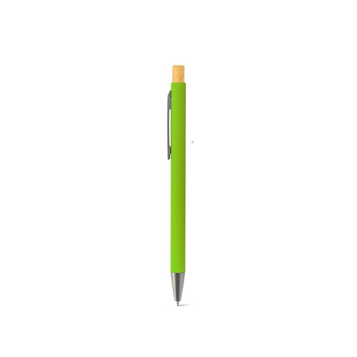 ZYLEN. Esferográfica em alumínio reciclado (100% rAL), com acabamento em borracha