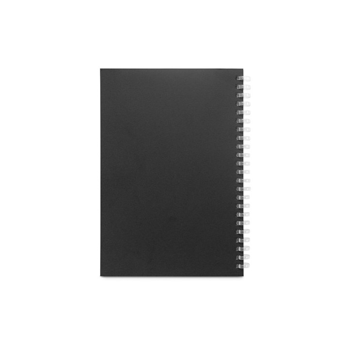 SCHILLER. Bloco de notas A5 com capa flexível, feito de papel 100% reciclado