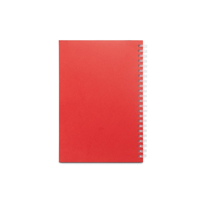 SCHILLER. Bloco de notas A5 com capa flexível, feito de papel 100% reciclado