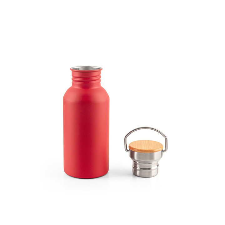 EWING. Garrafa em aço inoxidável (90% reciclado) com parede simples