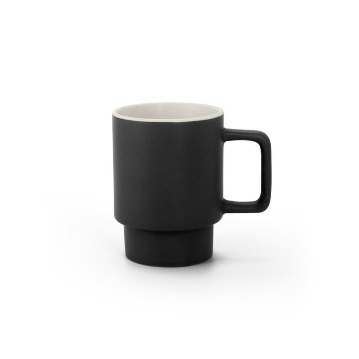 KUERTEN. Caneca de cerâmica com acabamento mate 330 mL