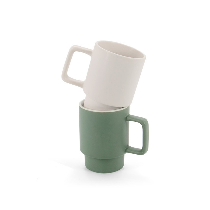 KUERTEN. Caneca de cerâmica com acabamento mate 330 mL