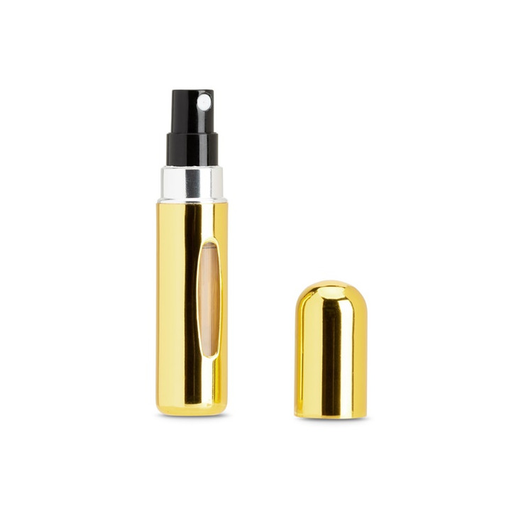 LINDEN. Atomizador de perfume recarregável em alumínio, concebido para um reabastecimento fácil