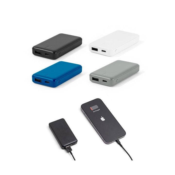 SHERYL. Power bank 4'000 mAh em ABS reciclado (100% rABS)