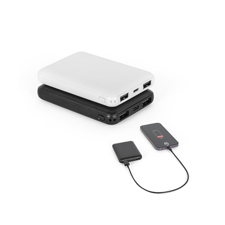 LEAKEY 5. Power bank 5'000 mAh em ABS reciclado (100% rABS)