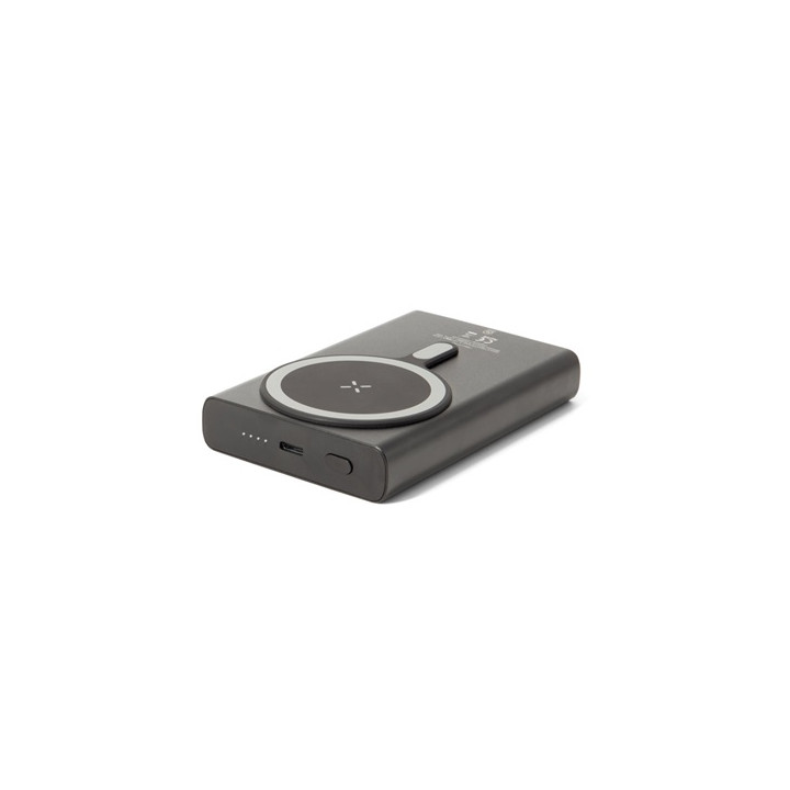 WRIGHT 10. Power bank magnética com carregamento super-rápido em alumínio reciclado e PET reciclado 10'000 mAh