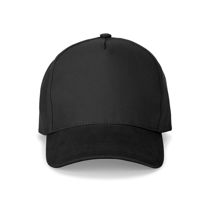 ASHTON. Boné 100% algodão escovado (260 g/m²) com 5 painéis