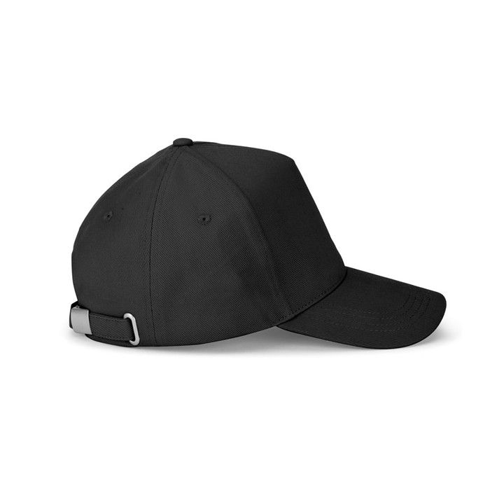 ASHTON. Boné 100% algodão escovado (260 g/m²) com 5 painéis
