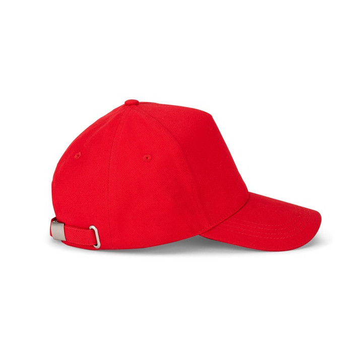 ASHTON. Boné 100% algodão escovado (260 g/m²) com 5 painéis
