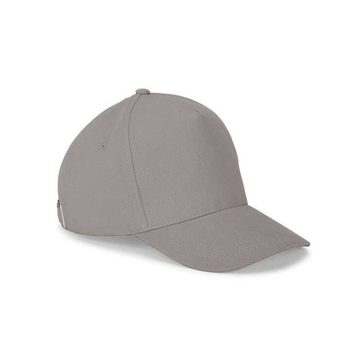 ASHTON. Boné 100% algodão escovado (260 g/m²) com 5 painéis