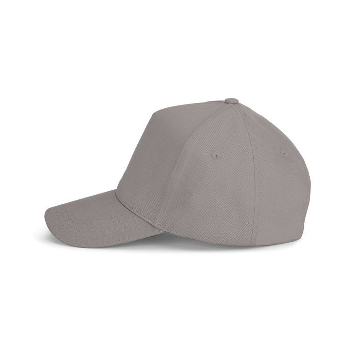 ASHTON. Boné 100% algodão escovado (260 g/m²) com 5 painéis
