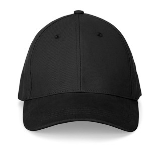 NATHAN. Boné 100% algodão escovado (260 g/m²) com 6 painéis