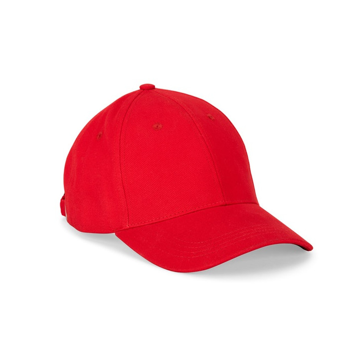 NATHAN. Boné 100% algodão escovado (260 g/m²) com 6 painéis