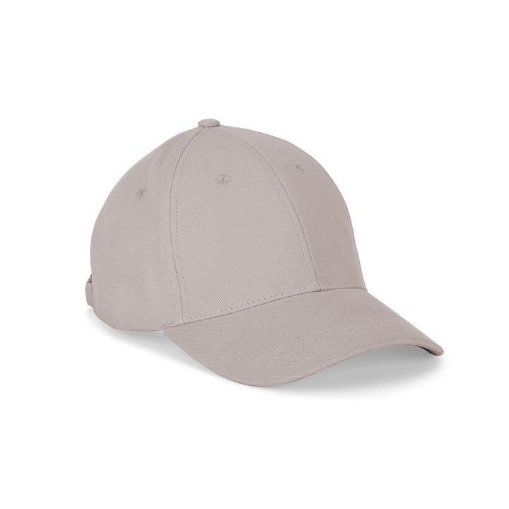 NATHAN. Boné 100% algodão escovado (260 g/m²) com 6 painéis
