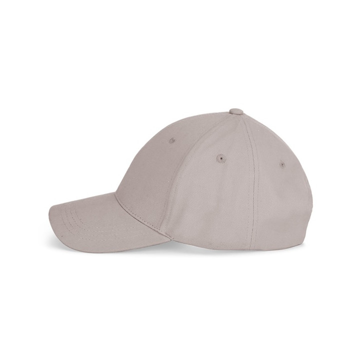 NATHAN. Boné 100% algodão escovado (260 g/m²) com 6 painéis