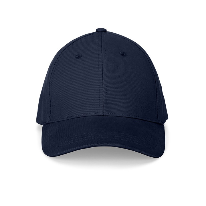 NATHAN. Boné 100% algodão escovado (260 g/m²) com 6 painéis