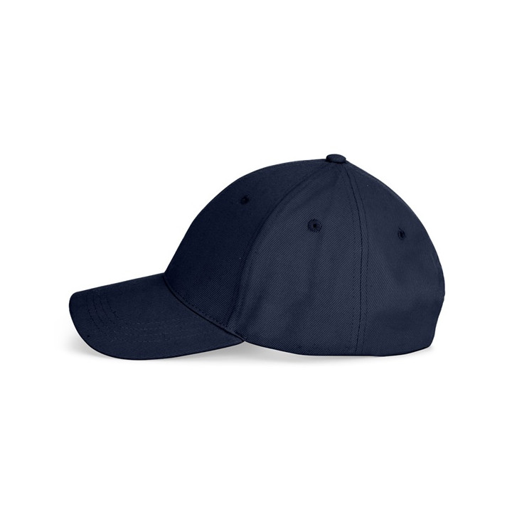 NATHAN. Boné 100% algodão escovado (260 g/m²) com 6 painéis