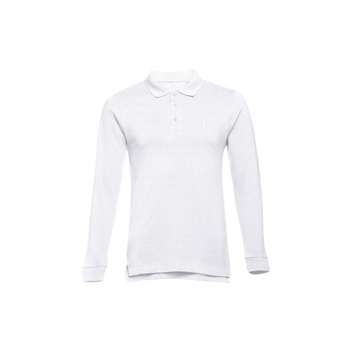 THC BERN WH II. Polo de manga comprida para homem em algodão
