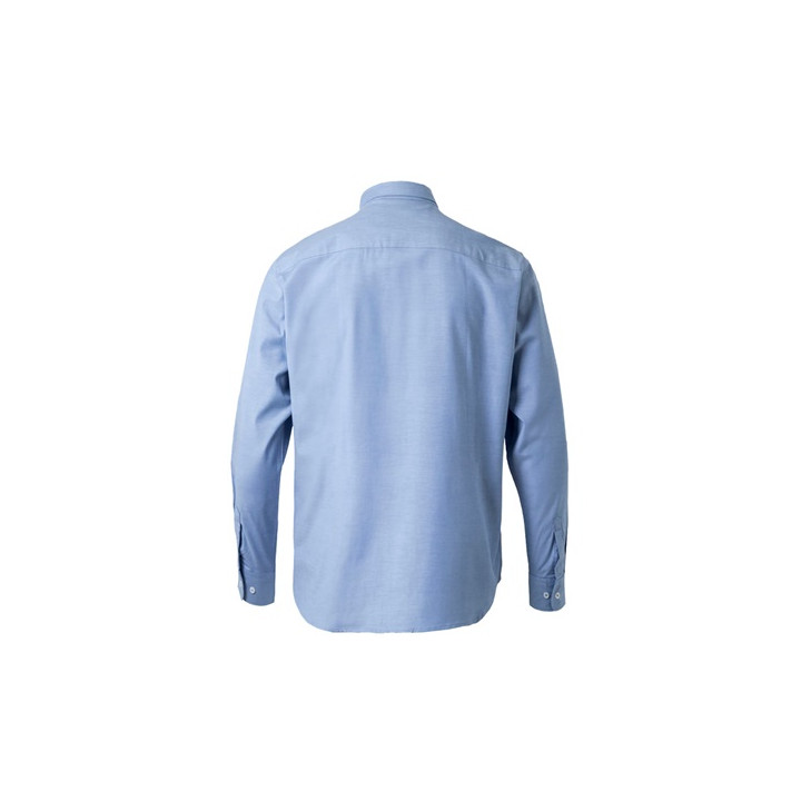 VL PRITHVI MAN. Camisa Oxford (180 g/m²) para homem em algodão (50%), poliéster (45%) e elastano (5%)