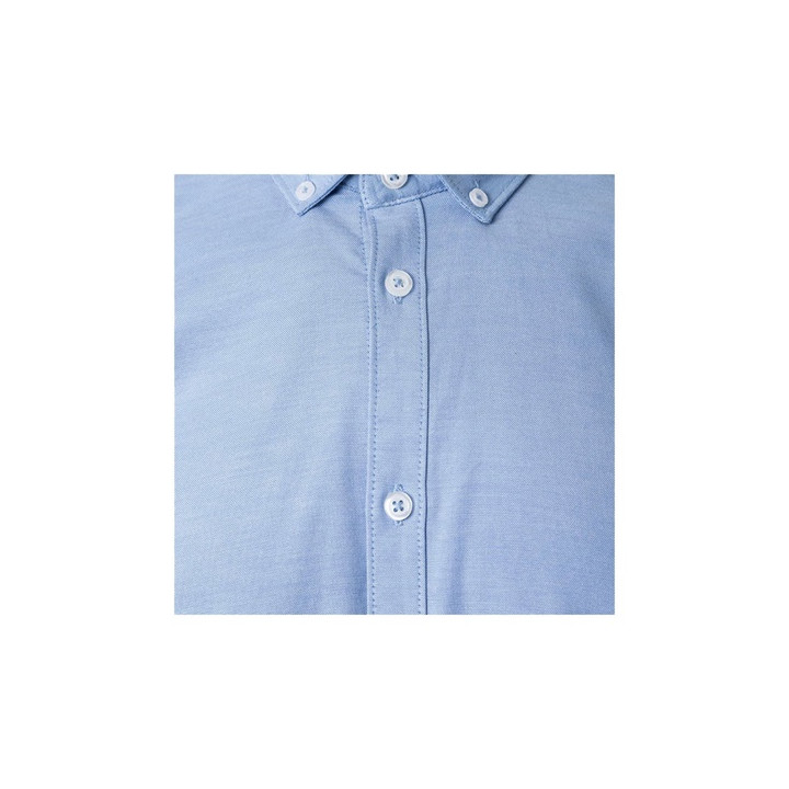 VL PRITHVI MAN. Camisa Oxford (180 g/m²) para homem em algodão (50%), poliéster (45%) e elastano (5%)