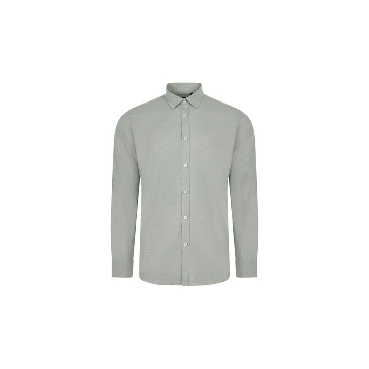 VL PRITHVI MAN. Camisa Oxford (180 g/m²) para homem em algodão (50%), poliéster (45%) e elastano (5%)