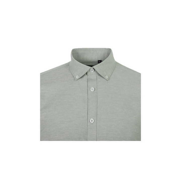 VL PRITHVI MAN. Camisa Oxford (180 g/m²) para homem em algodão (50%), poliéster (45%) e elastano (5%)