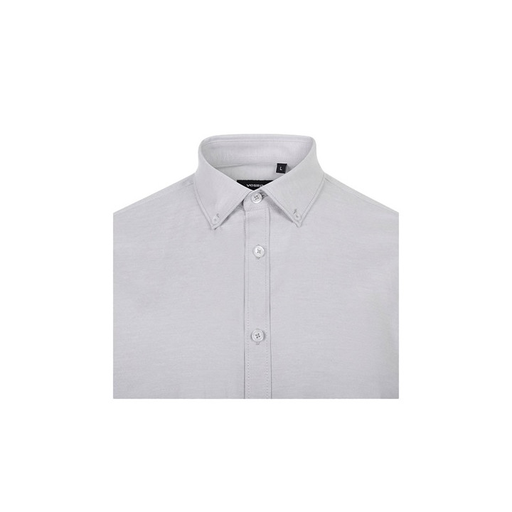 VL PRITHVI MAN. Camisa Oxford (180 g/m²) para homem em algodão (50%), poliéster (45%) e elastano (5%)