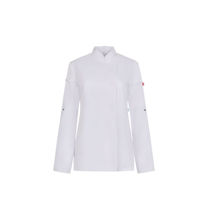 VL THOTH. Jaleca de cozinha (190 g/m²) para mulher, em algdão (35%) e poliéster reciclado (65%)