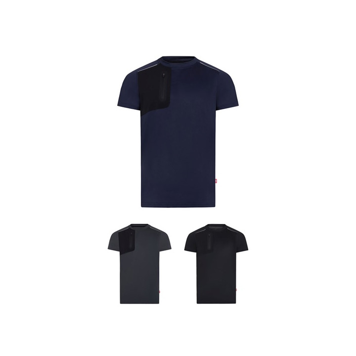 VL RHEA. T-shirt técnica em waffle (110 g/m²), em poliéster 100% reciclado