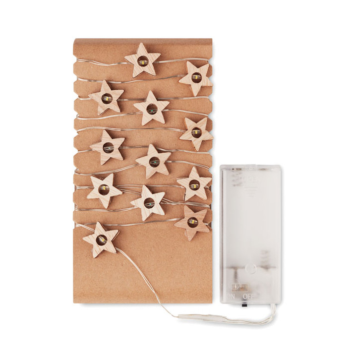 Corda com luzes de 20 estrelas